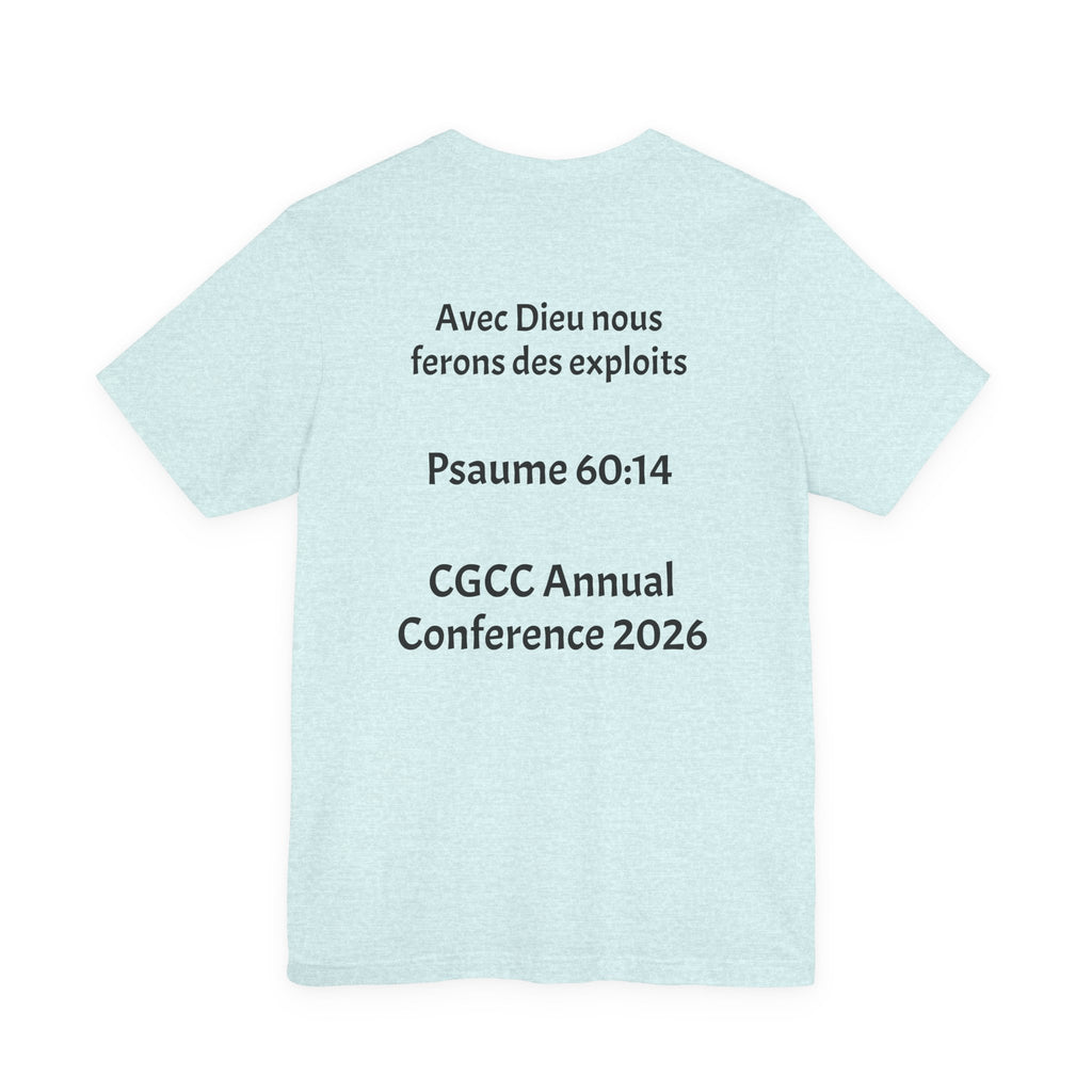 CGCC Conference Tee Design 2 — "Psaume 60:14" CGCC Annual 2026