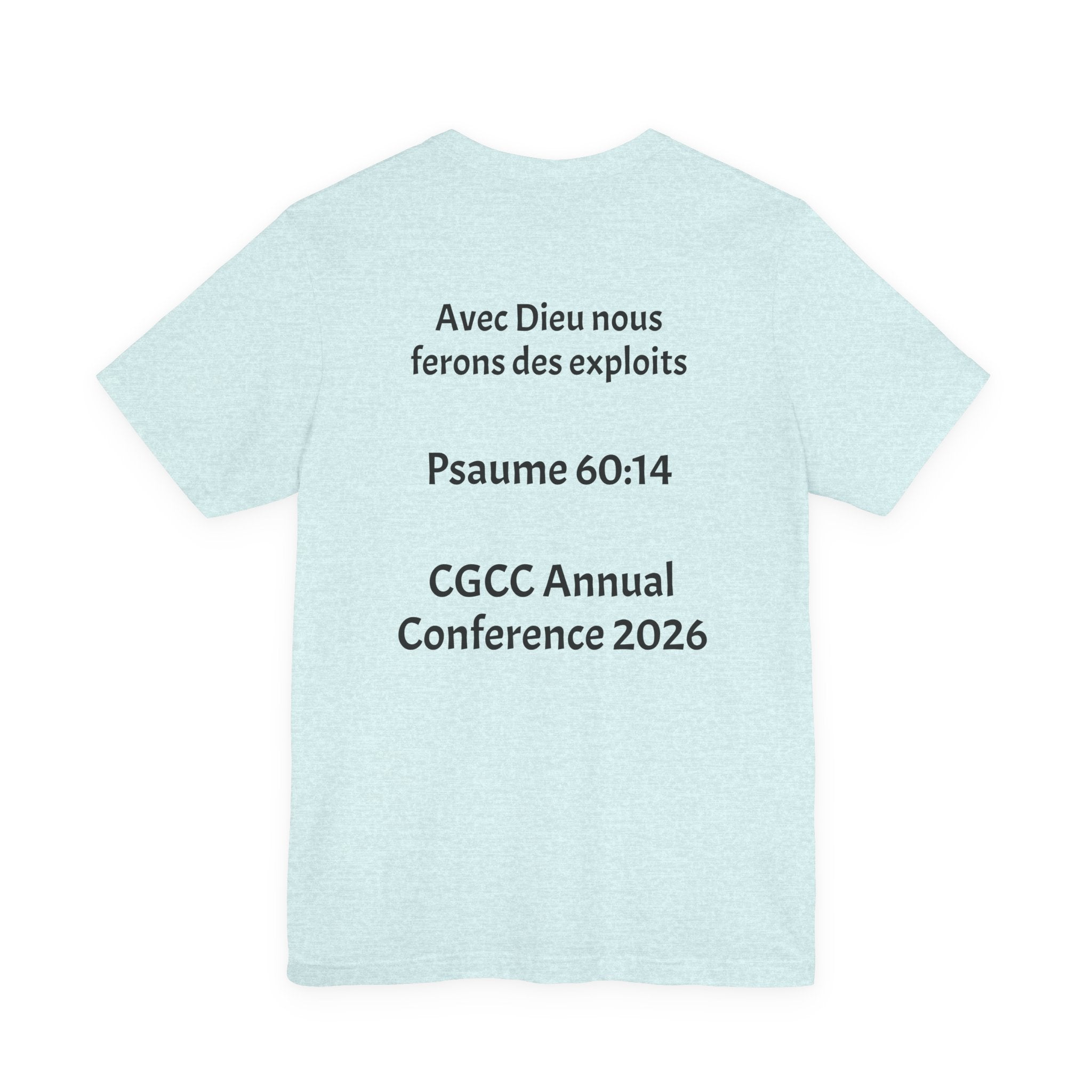 CGCC Conference Tee Design 2 — "Psaume 60:14" CGCC Annual 2026