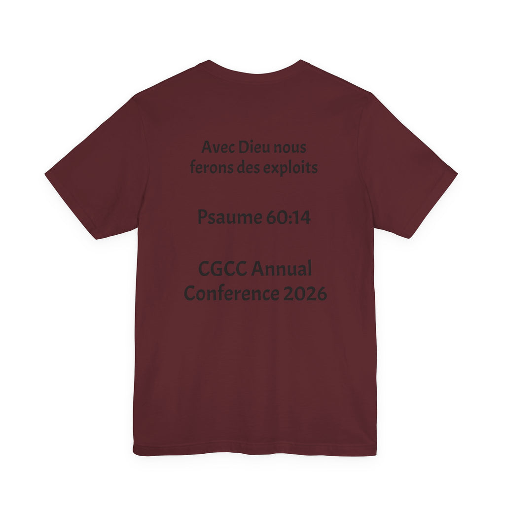 CGCC Conference Tee Design 2 — "Psaume 60:14" CGCC Annual 2026