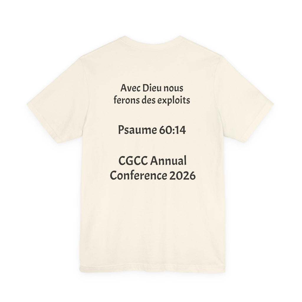 CGCC Conference Tee Design 2 — "Psaume 60:14" CGCC Annual 2026