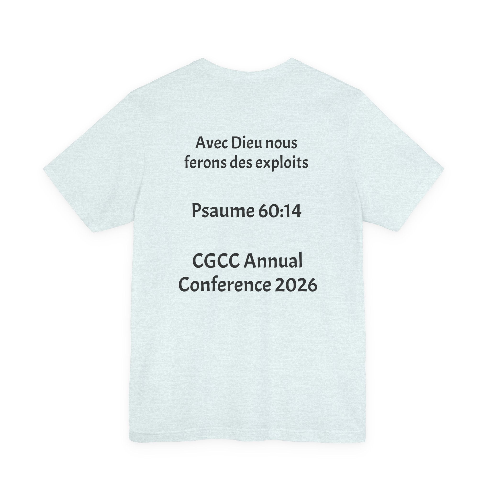 CGCC Conference Tee Design 2 — "Psaume 60:14" CGCC Annual 2026