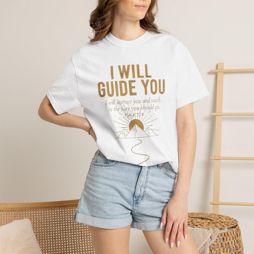 Guide-Themed Christian T-Shirt — "I Will Guide You / Trust the Guide" Inspirational Faith Tee