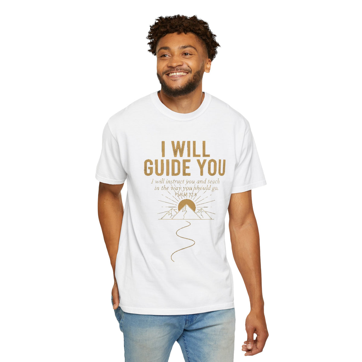 Guide-Themed Christian T-Shirt — "I Will Guide You / Trust the Guide" Inspirational Faith Tee