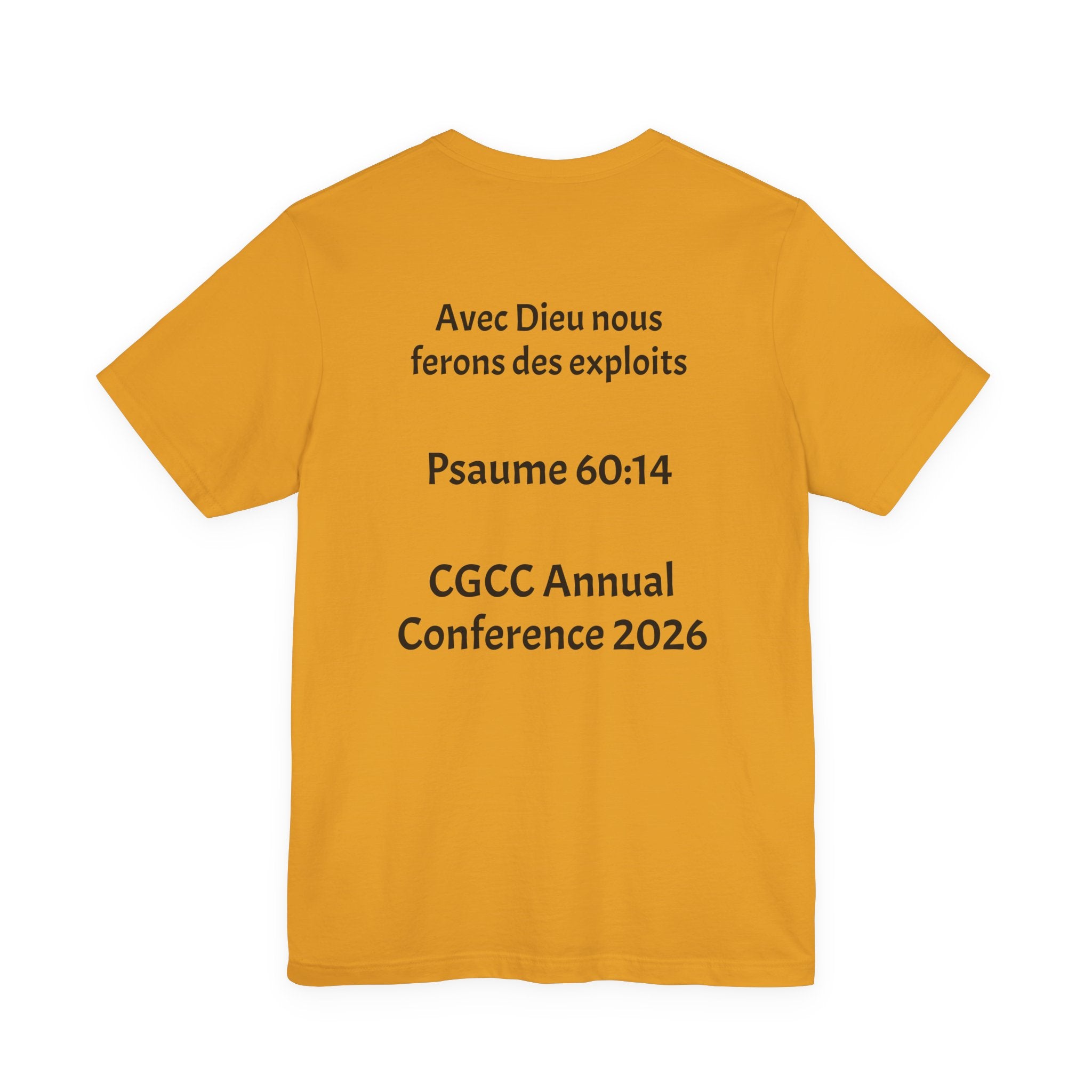 CGCC Conference Tee Design 2 — "Psaume 60:14" CGCC Annual 2026