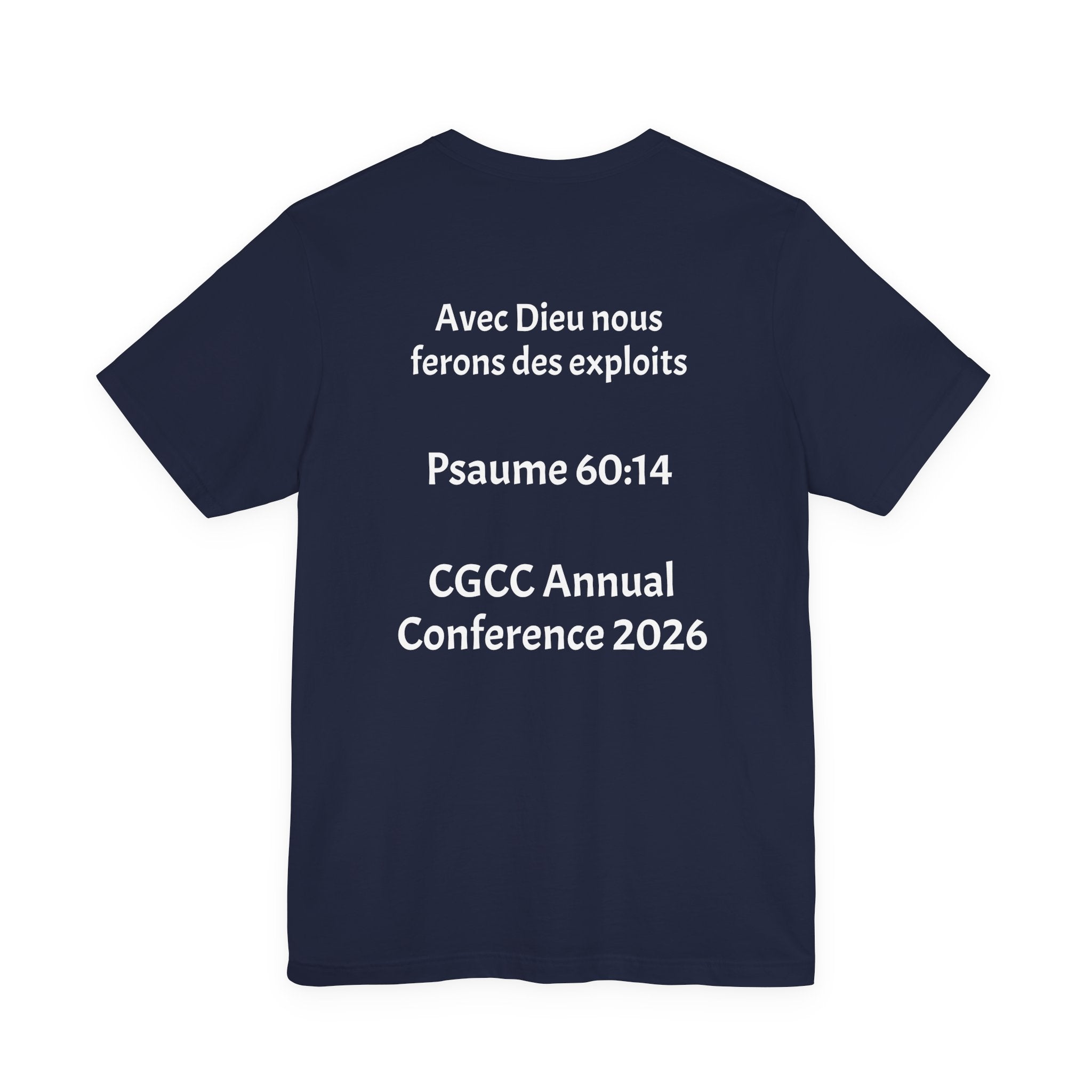 CGCC Conference Tee Design 2 — "Psaume 60:14" CGCC Annual 2026