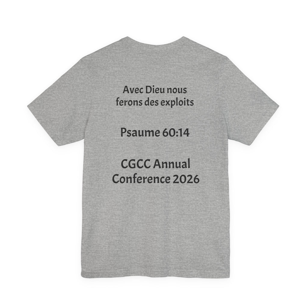 CGCC Conference Tee Design 2 — "Psaume 60:14" CGCC Annual 2026