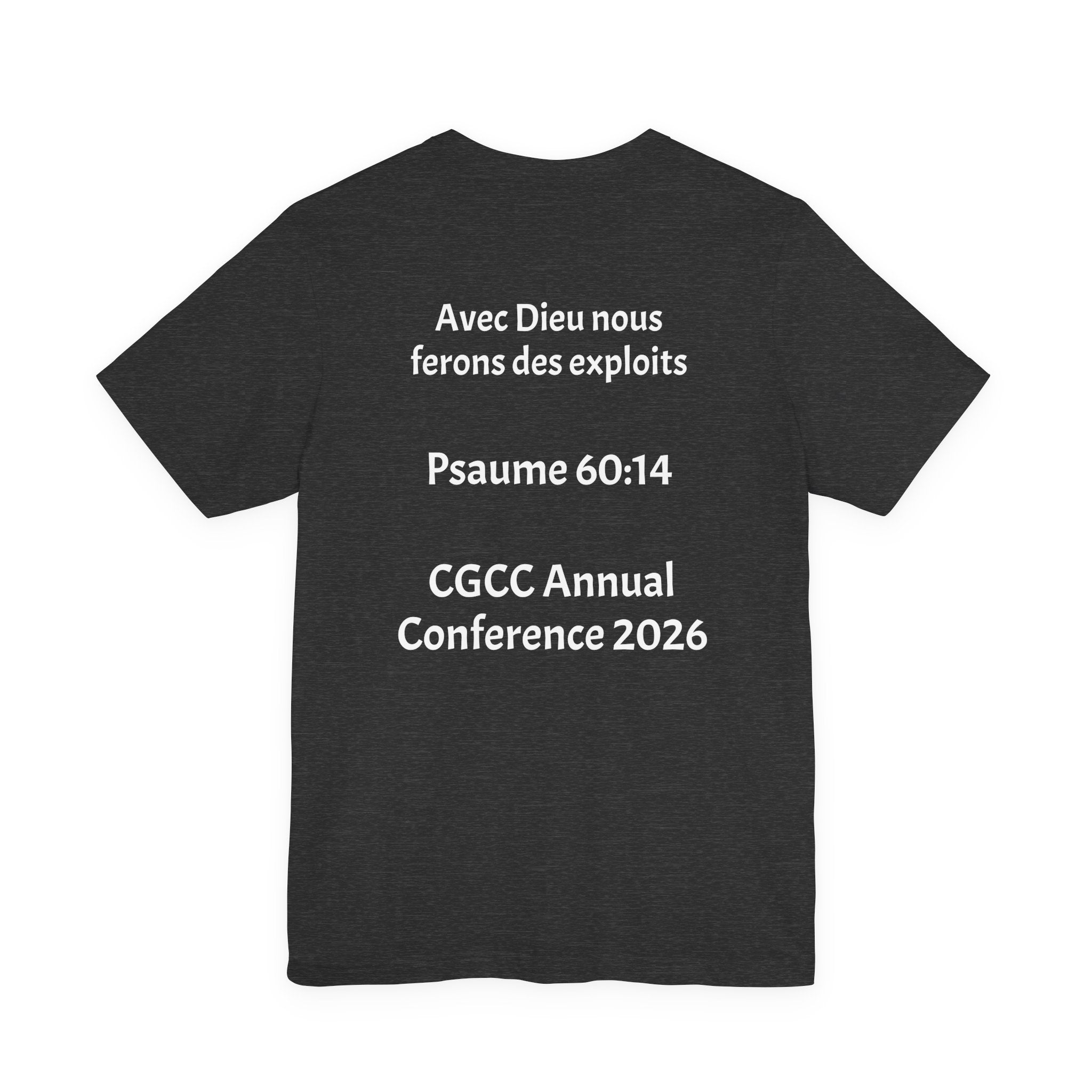 CGCC Conference Tee Design 2 — "Psaume 60:14" CGCC Annual 2026
