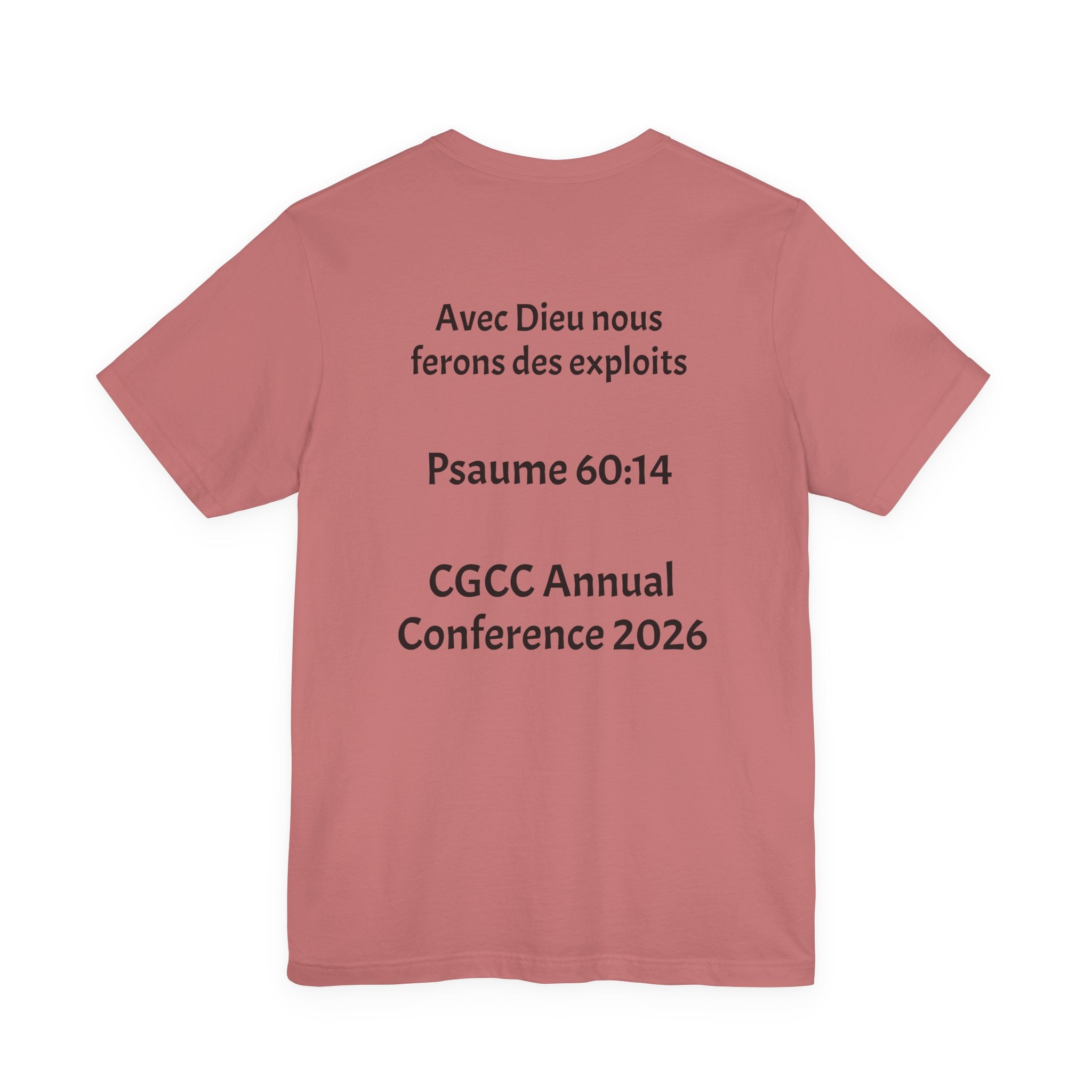 CGCC Conference Tee Design 2 — "Psaume 60:14" CGCC Annual 2026