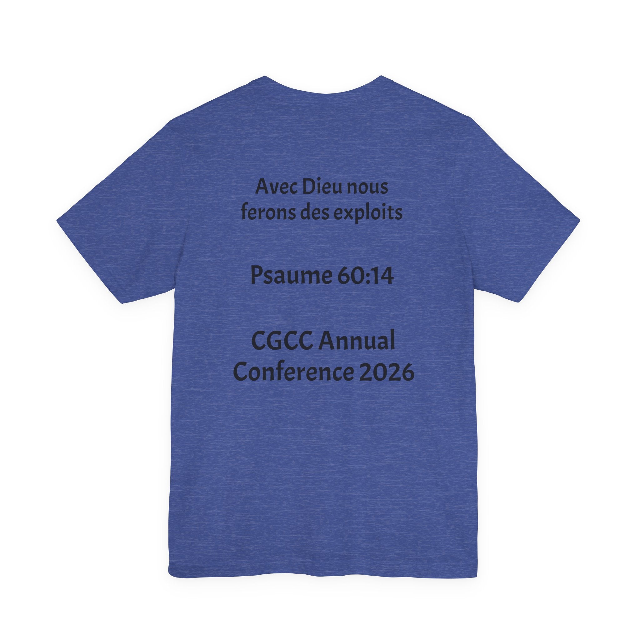 CGCC Conference Tee Design 2 — "Psaume 60:14" CGCC Annual 2026