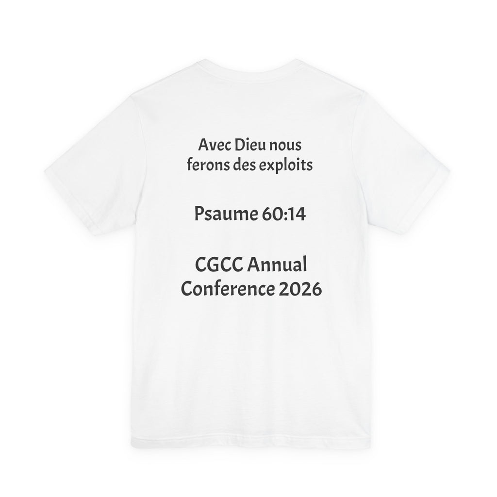 CGCC Conference Tee Design 2 — "Psaume 60:14" CGCC Annual 2026