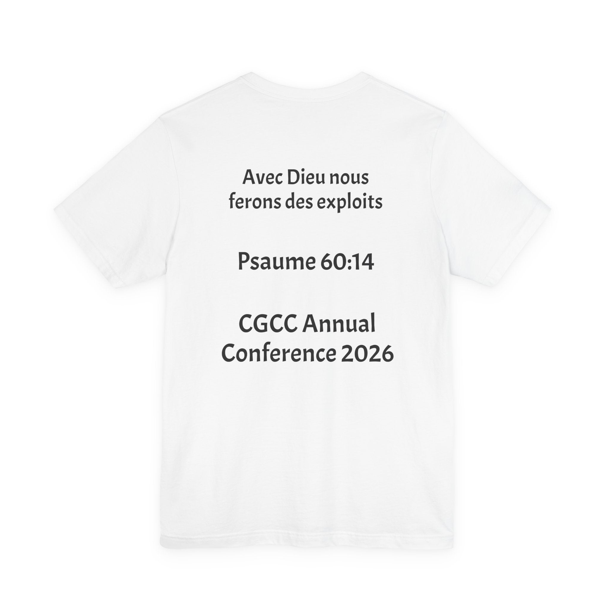 CGCC Conference Tee Design 2 — "Psaume 60:14" CGCC Annual 2026