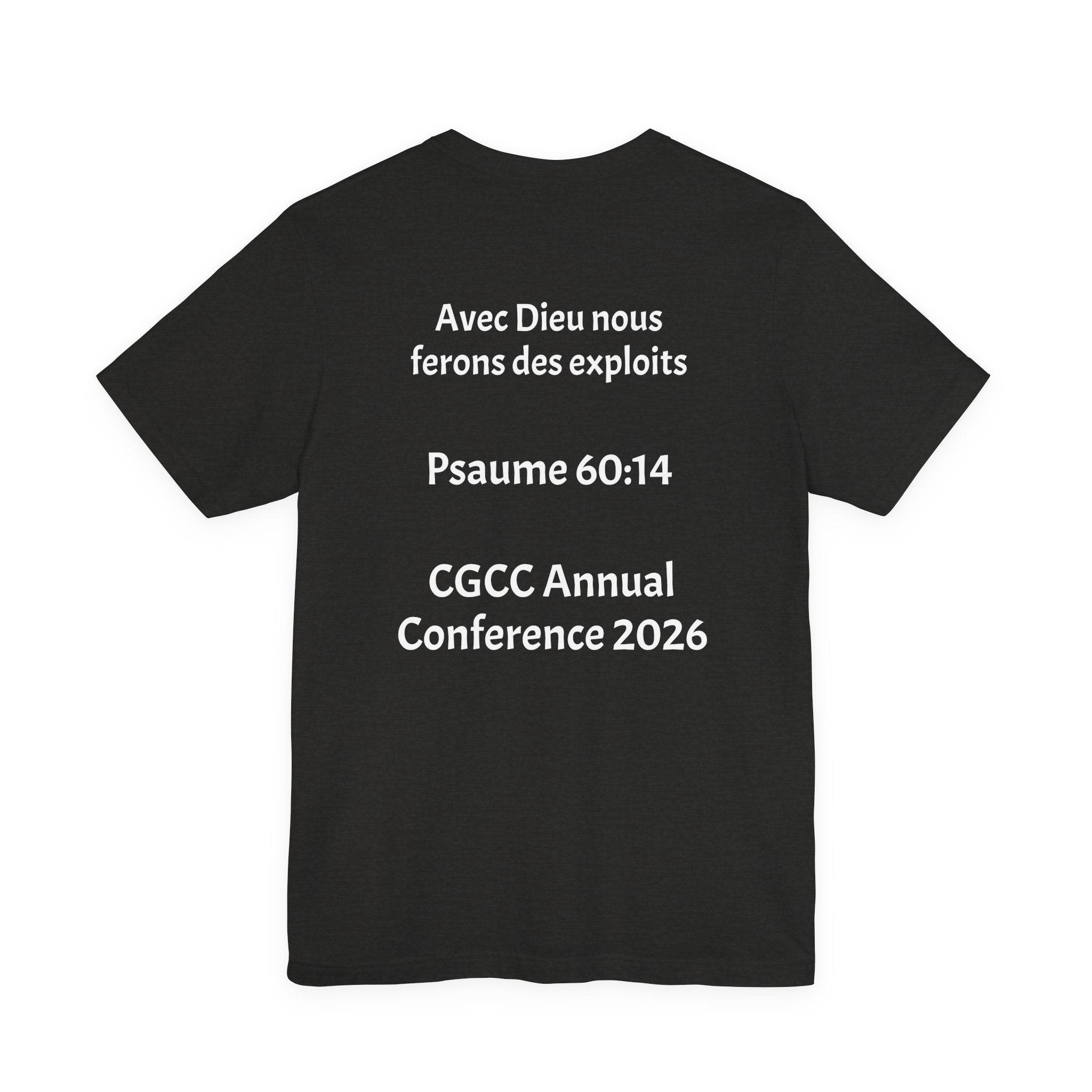 CGCC Conference Tee Design 2 — "Psaume 60:14" CGCC Annual 2026
