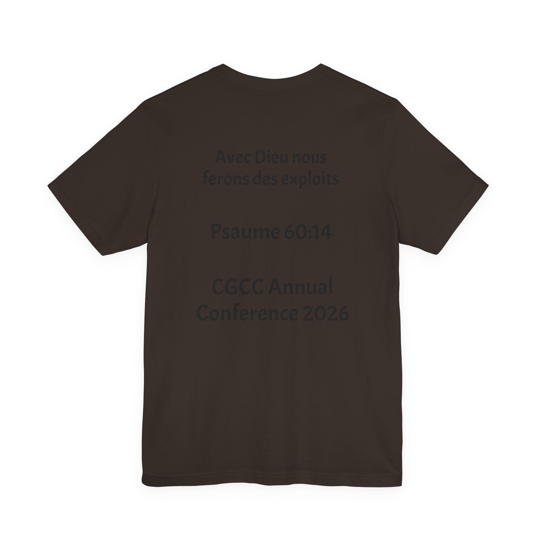 CGCC Conference Tee Design 2 — "Psaume 60:14" CGCC Annual 2026