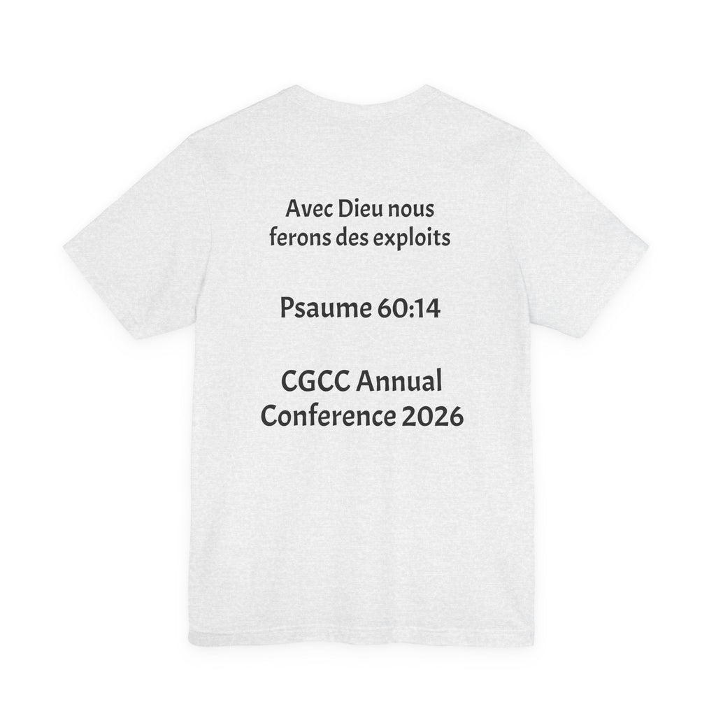 CGCC Conference Tee Design 2 — "Psaume 60:14" CGCC Annual 2026