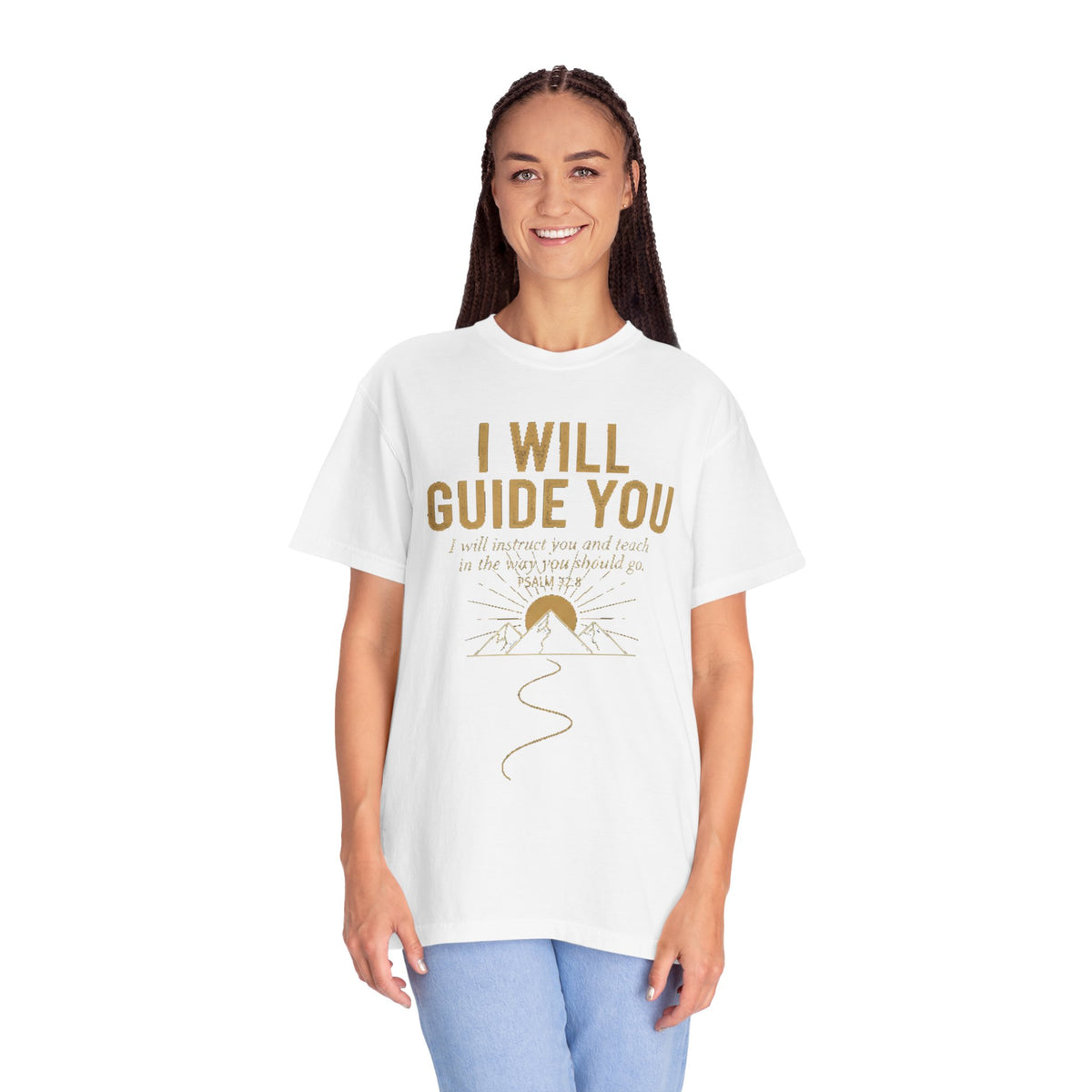 Guide-Themed Christian T-Shirt — "I Will Guide You / Trust the Guide" Inspirational Faith Tee