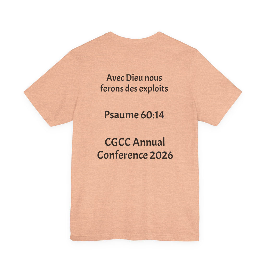 CGCC Conference Tee Design 2 — "Psaume 60:14" CGCC Annual 2026