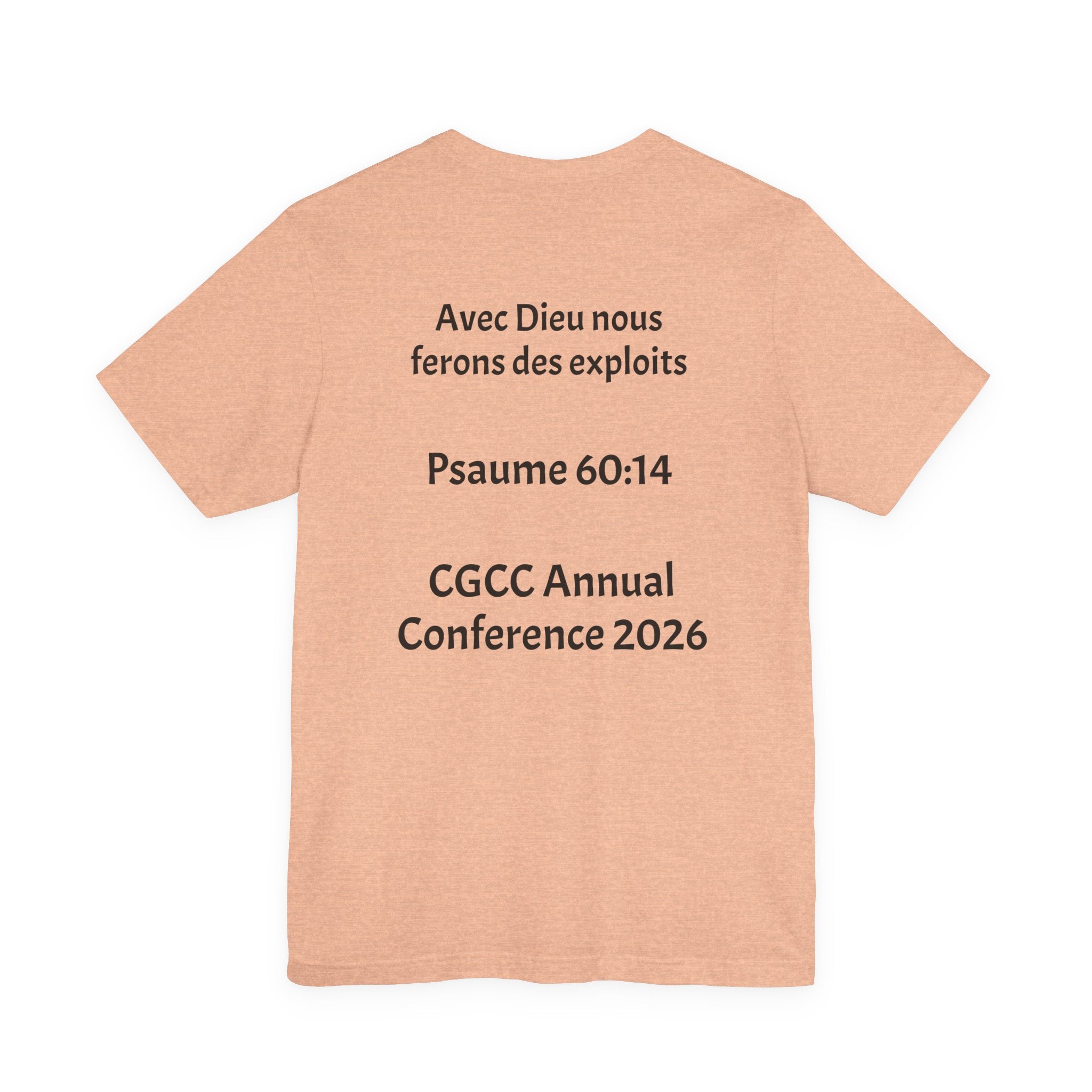 CGCC Conference Tee Design 2 — "Psaume 60:14" CGCC Annual 2026