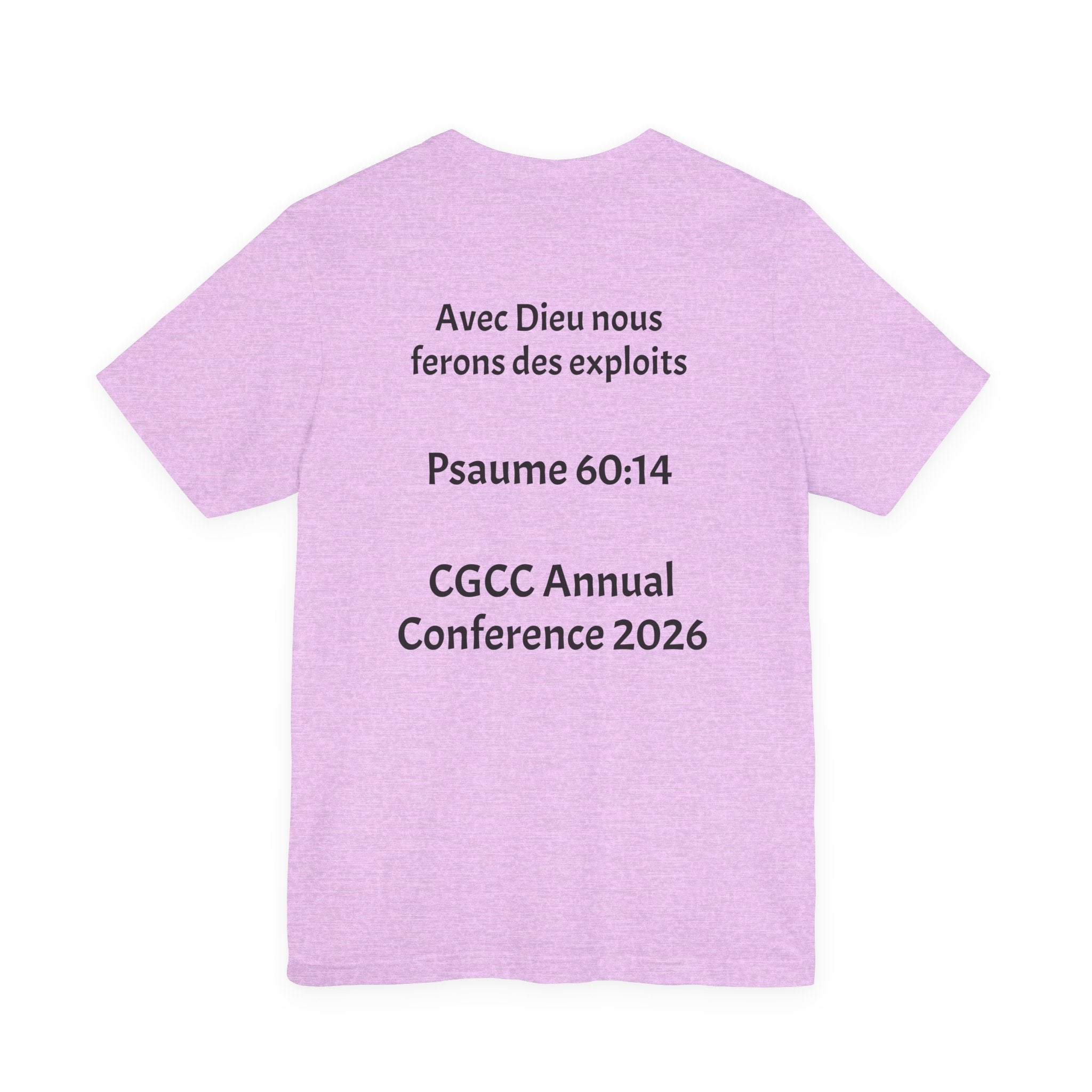 CGCC Conference Tee Design 2 — "Psaume 60:14" CGCC Annual 2026